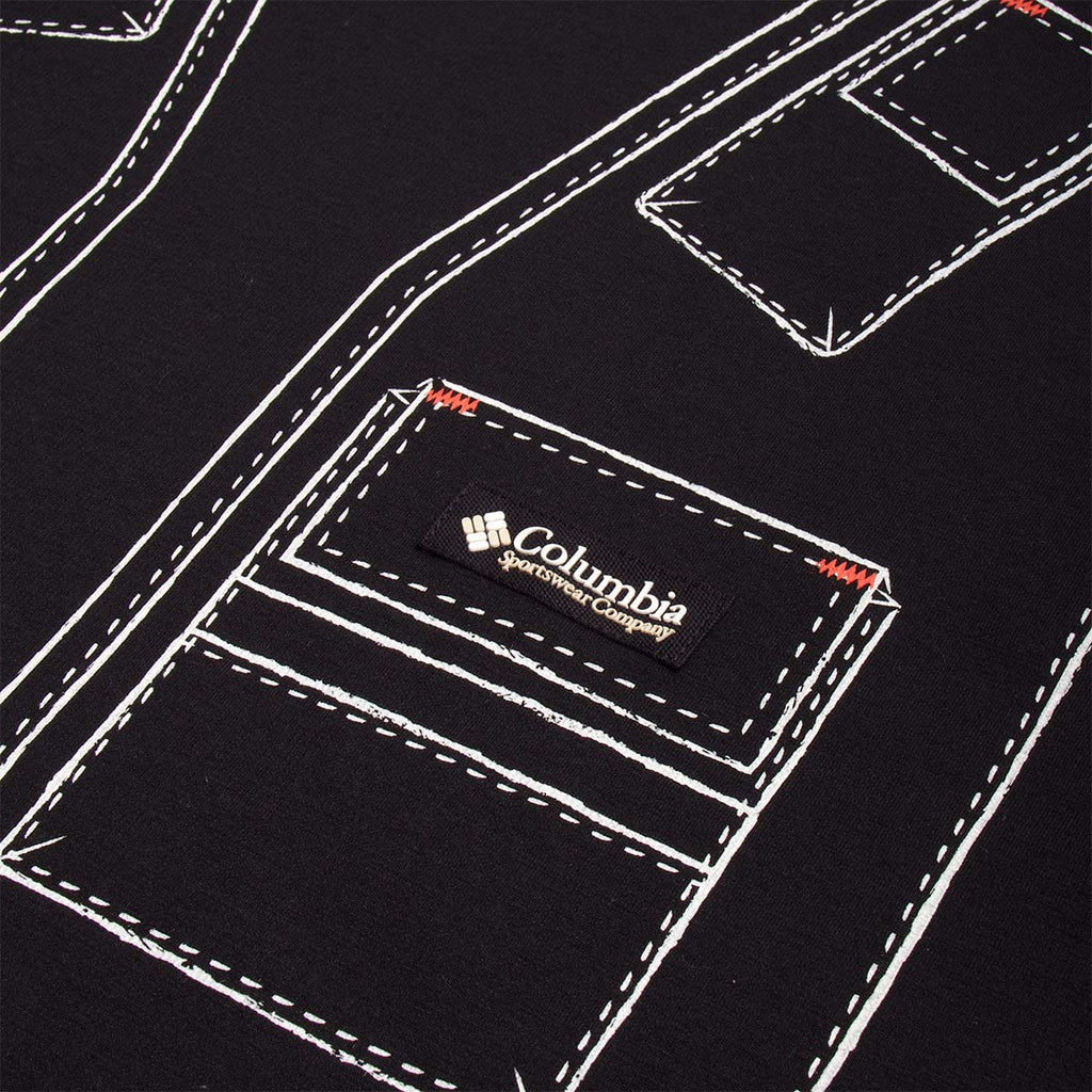 Columbia CSC1938 V1 Short Sleeve T-Shirt, Black, Detail Shot 2
