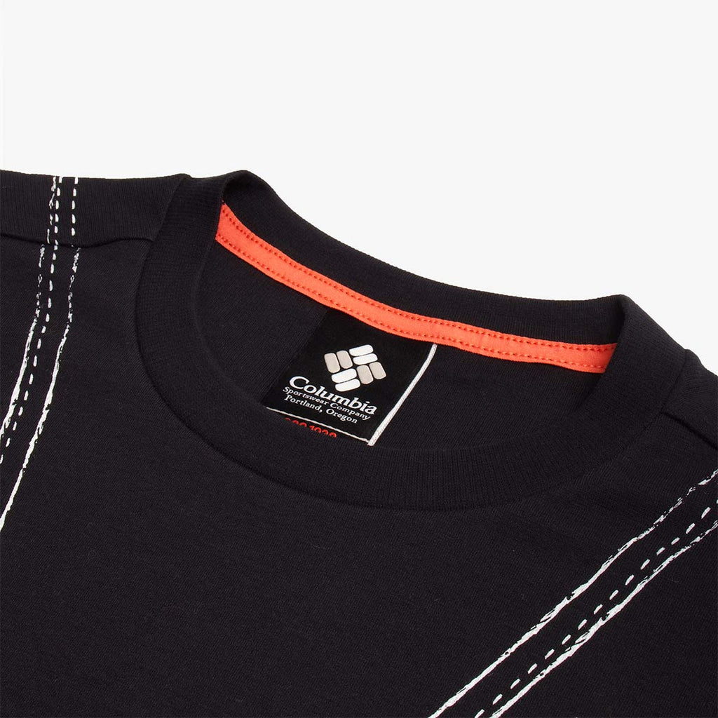 Columbia CSC1938 V1 Short Sleeve T-Shirt, Black, Detail Shot 3