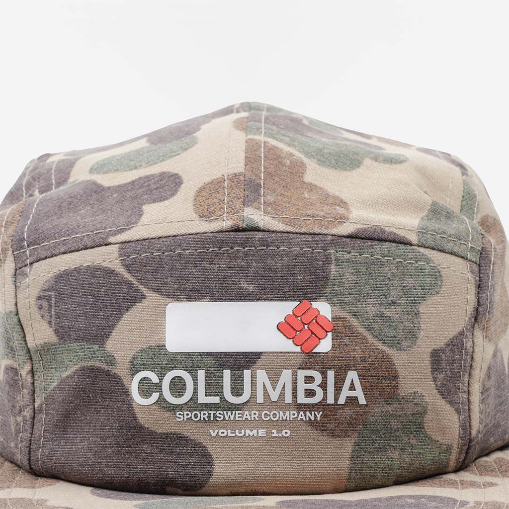 Columbia CSC1938 V1 5 Panel Hat, British Tan Duck Camo, Detail Shot 3