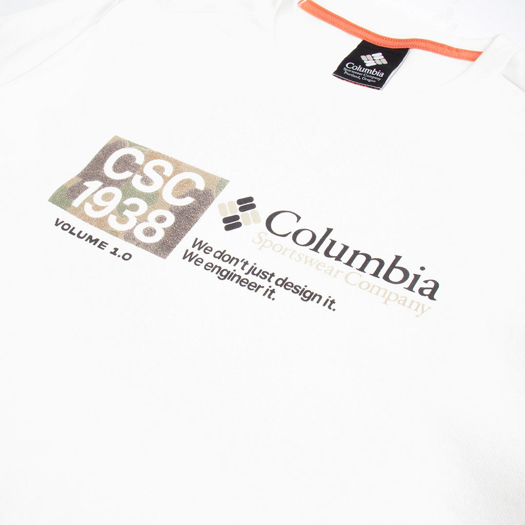 Columbia CSC 1938 V1 Short Sleeve T-Shirt, Sea Salt, Detail Shot 2
