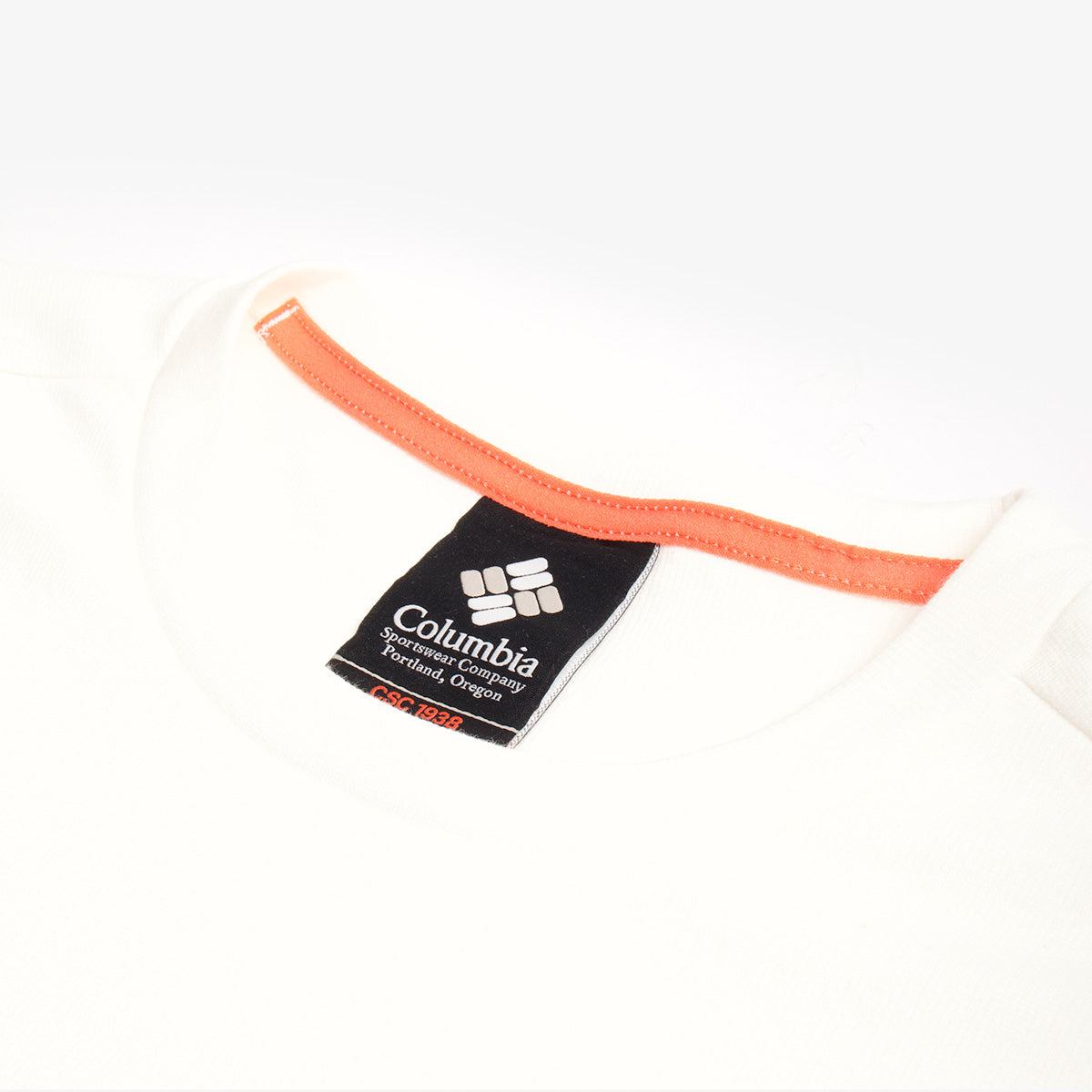 Columbia CSC 1938 V1 Short Sleeve T-Shirt, Sea Salt, Detail Shot 3