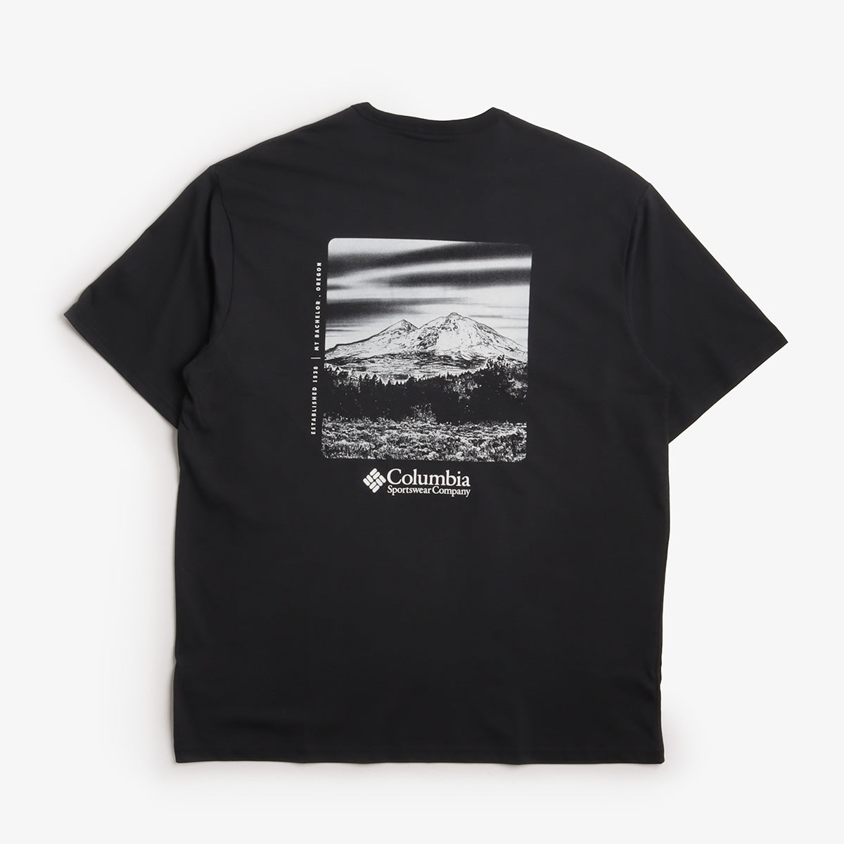 Columbia CSC Heavyweight Back Graphic T-Shirt, Black Photoreal, Detail Shot 2