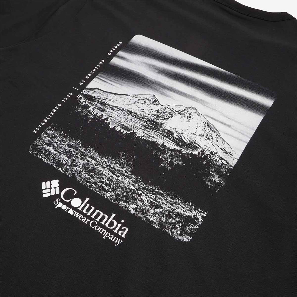 Columbia CSC Heavyweight Back Graphic T-Shirt, Black Photoreal, Detail Shot 4