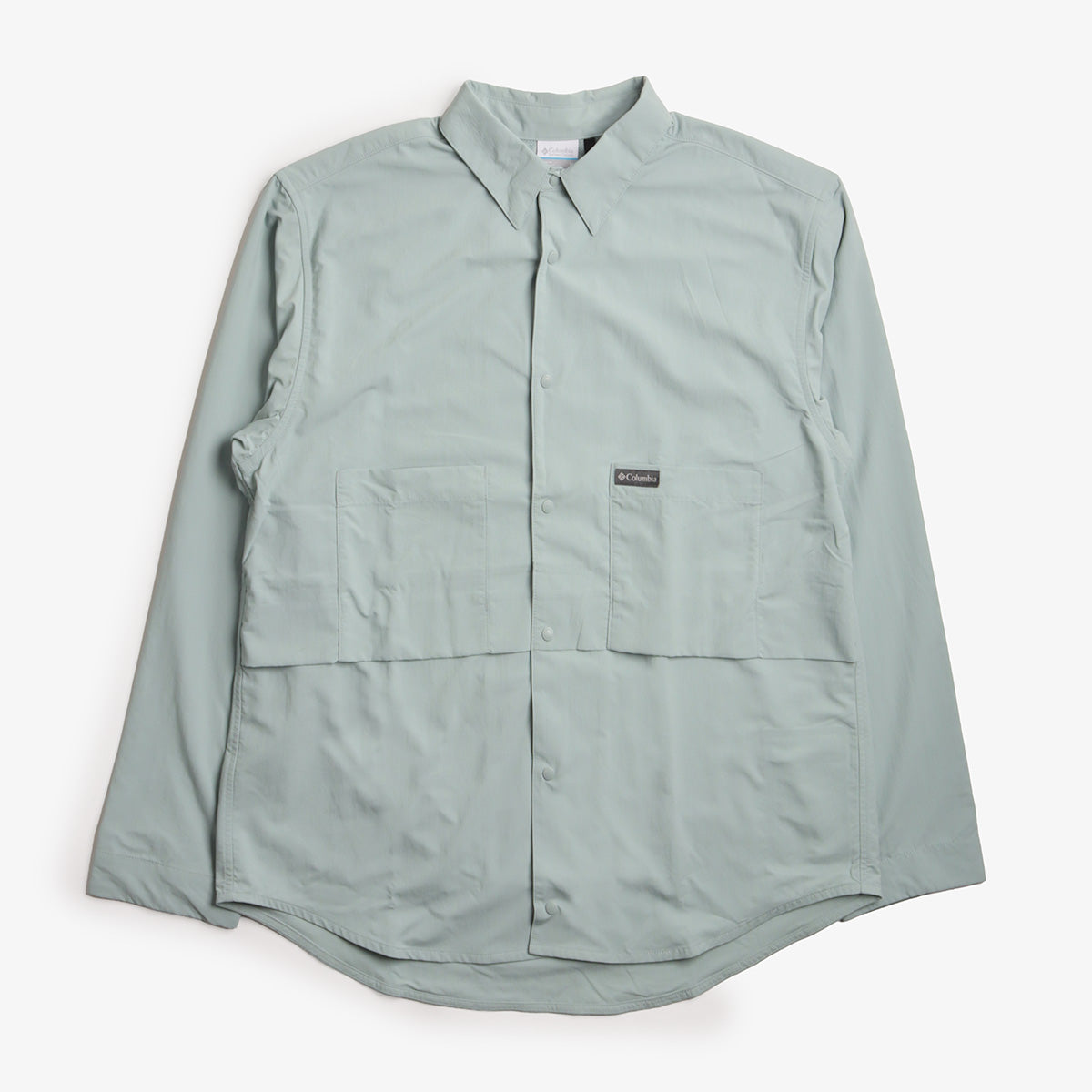 Columbia Chill Creek Long Sleeve Shirt, Crushed Blue, Detail Shot 1