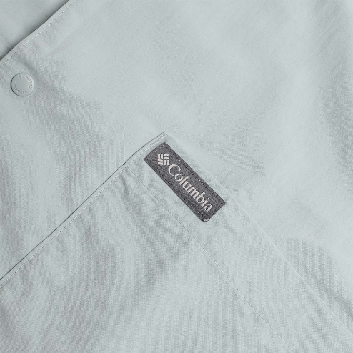 Columbia Chill Creek Long Sleeve Shirt, Crushed Blue, Detail Shot 2