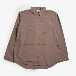 thumbnail Columbia Chill Creek Long Sleeve Shirt, Iron, Detail Shot 1