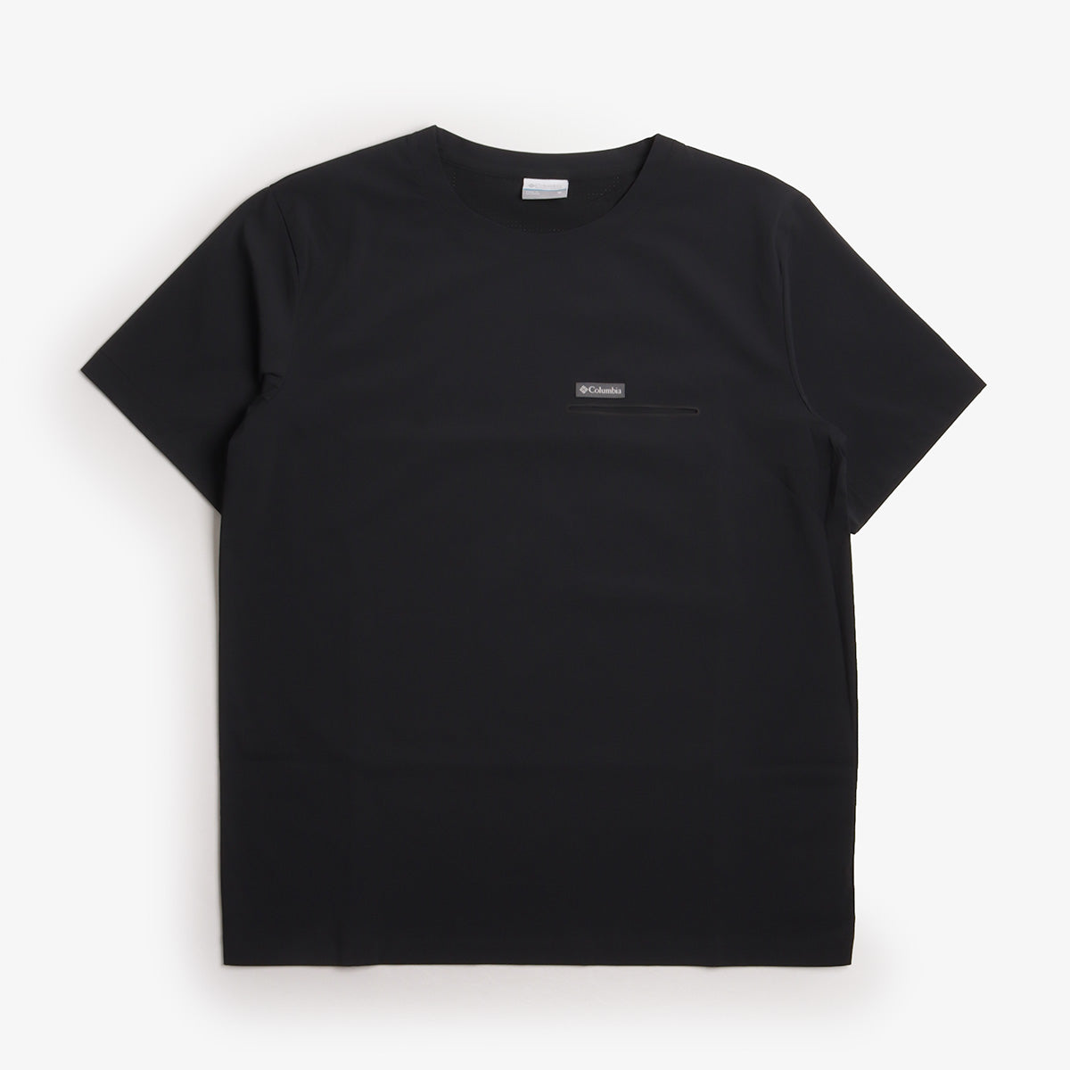 Columbia Chill Creek Woven T-Shirt, Black, Detail Shot 1