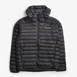 thumbnail Columbia Corelite Down Hooded Jacket, Black, Detail Shot 1