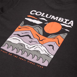 thumbnail Columbia Explorers Canyon Back Graphic T-Shirt, Black Peaks and Waves, Detail Shot 4