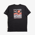 Columbia Explorers Canyon Back Graphic T-Shirt, Black Peaks and Waves, Detail Shot 1