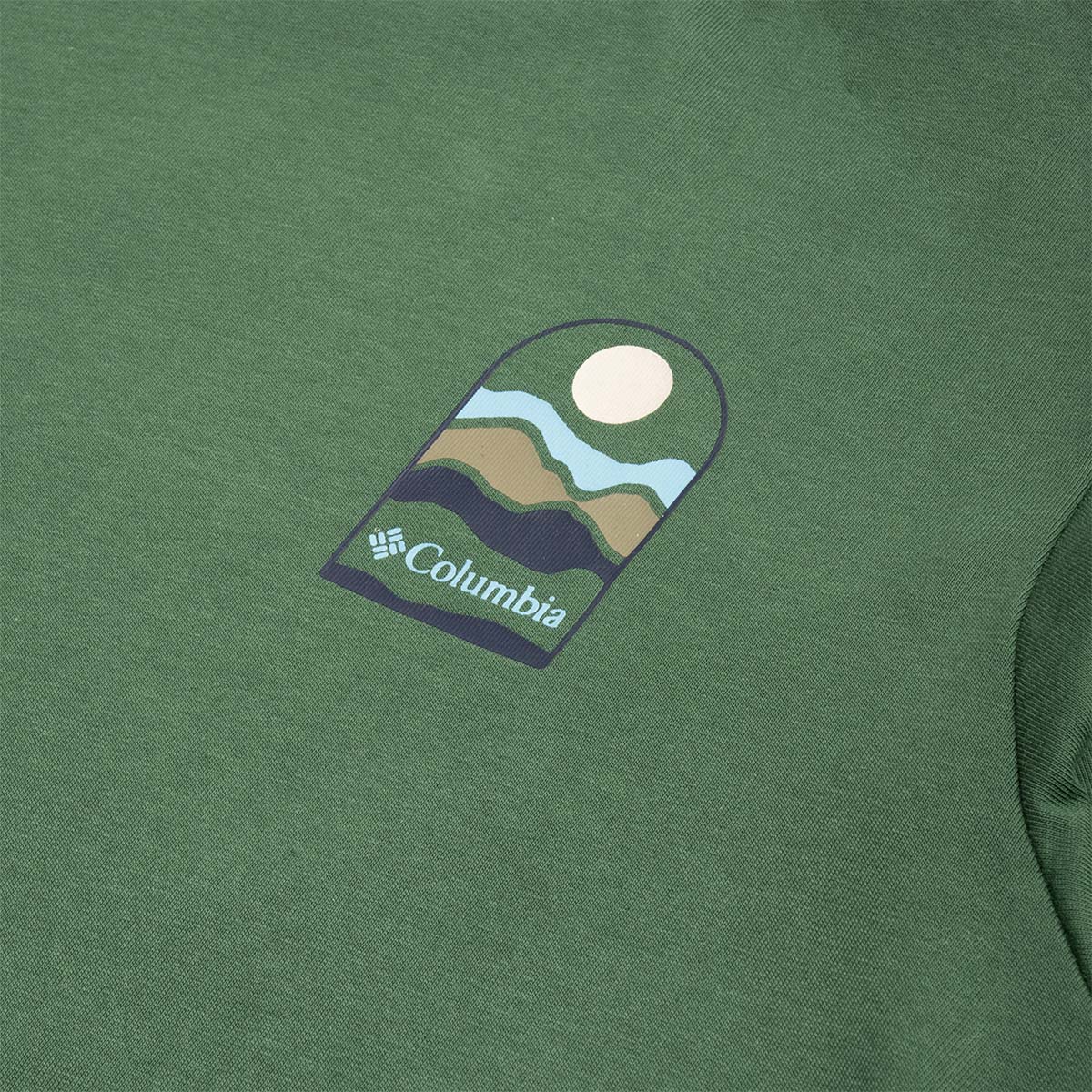 main Columbia Explorers Canyon Back Graphic T-Shirt, Rainforest Get Hiked, Detail Shot 3