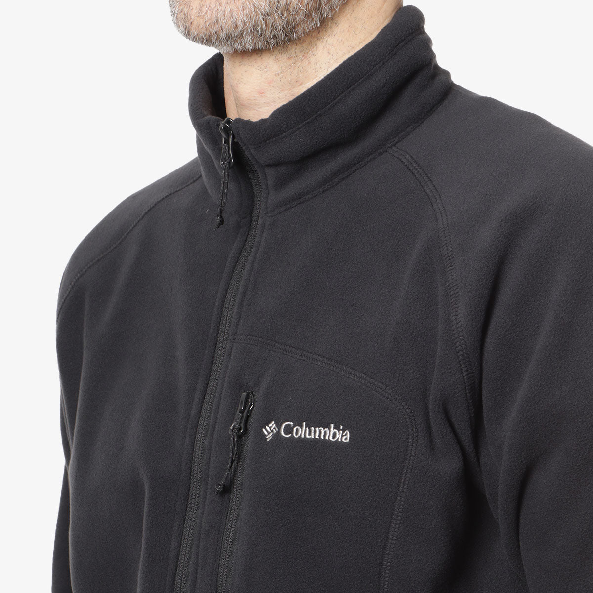 main Columbia Fast Trek III Half Zip Fleece, Black, Detail Shot 2