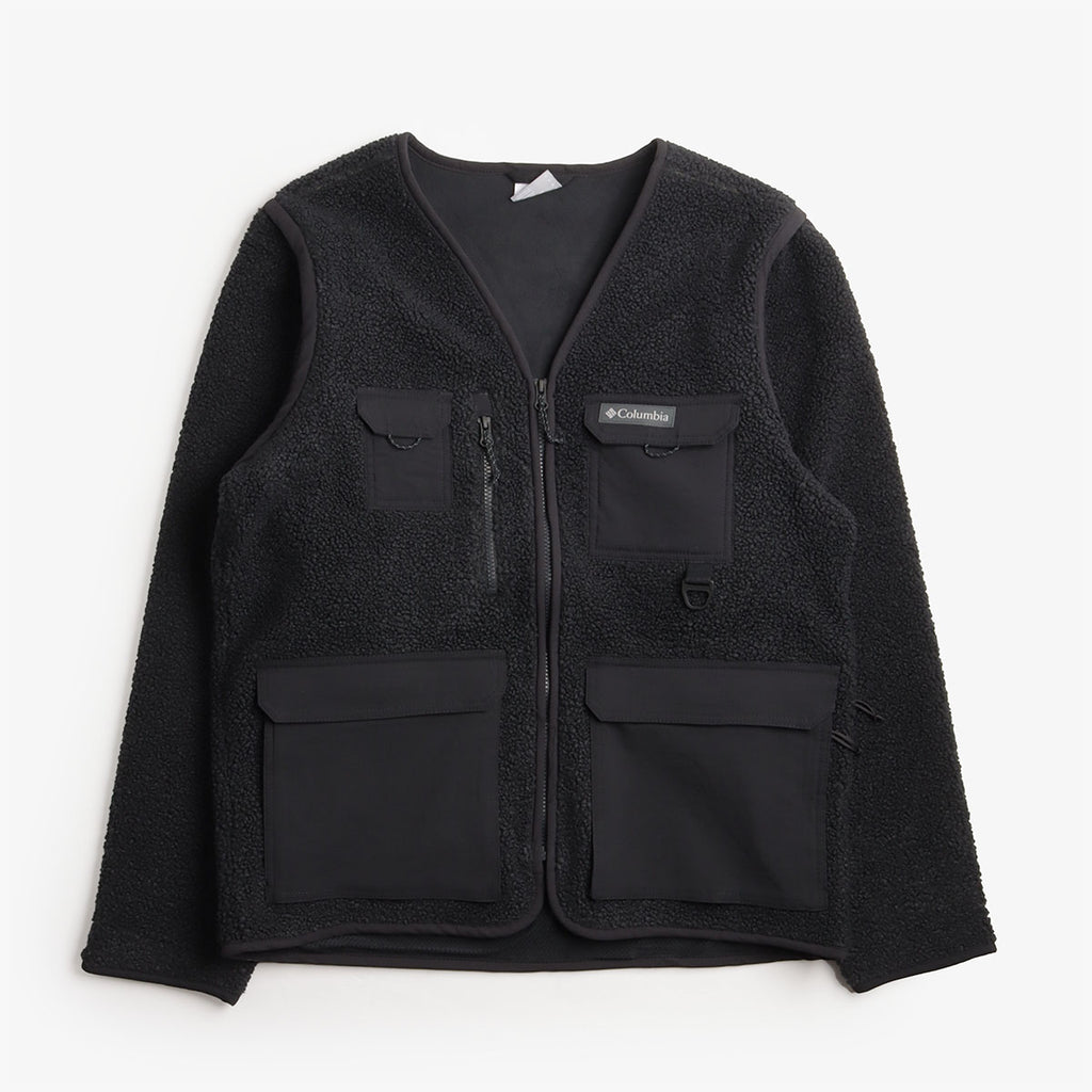 Columbia Granite Point Convertible Fleece Jacket, Black, Detail Shot 1