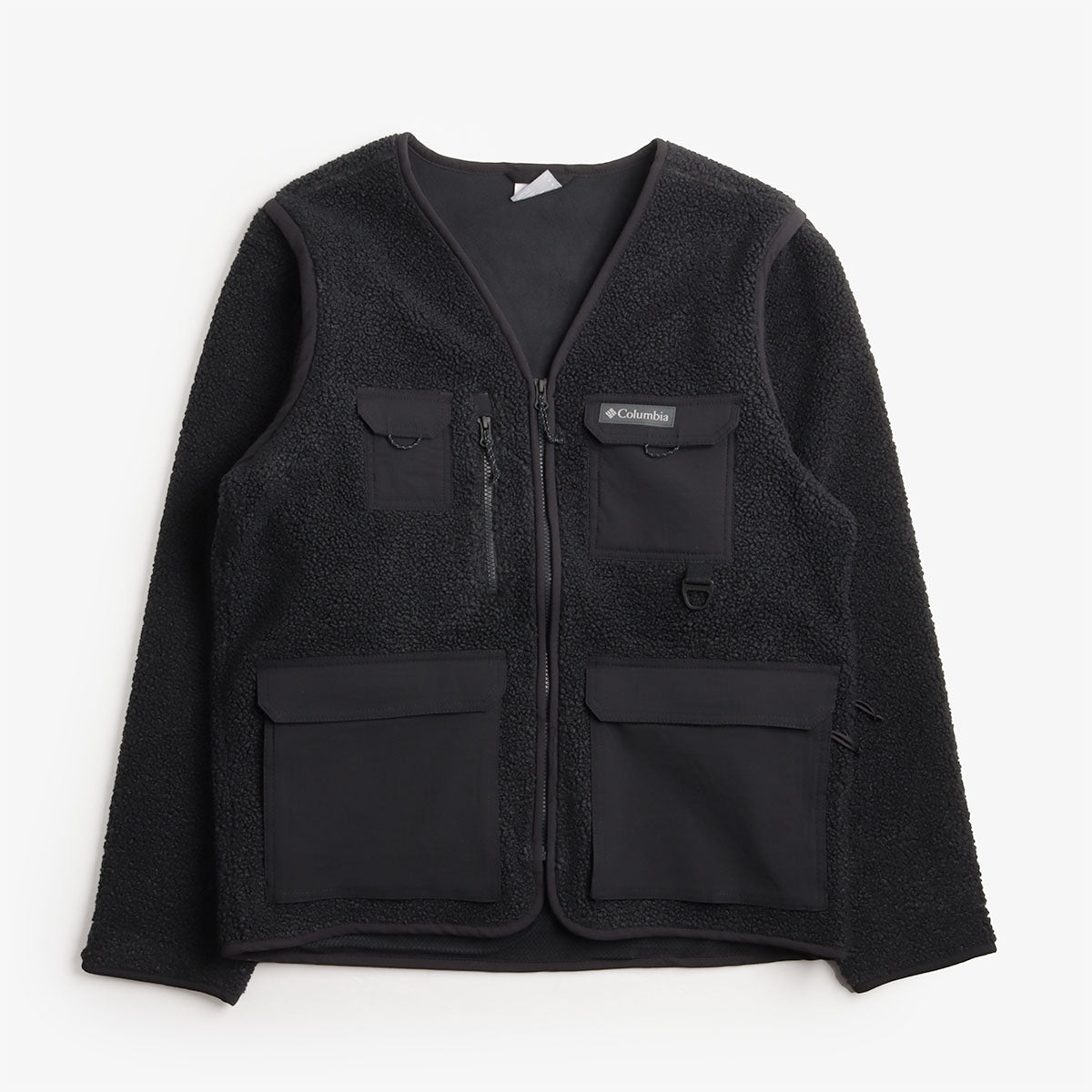 Columbia Granite Point Convertible Fleece Jacket, Black, Detail Shot 1