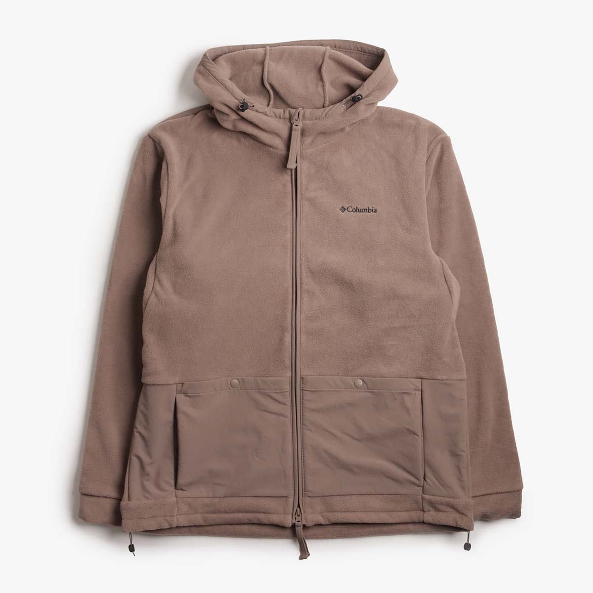 main Columbia Granite Point Hooded Fleece Jacket, Iron, Detail Shot 1