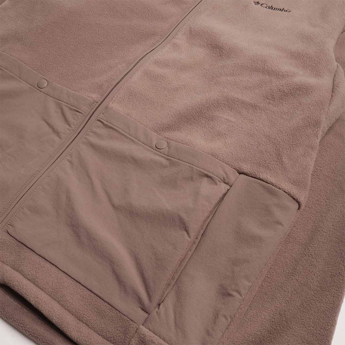 main Columbia Granite Point Hooded Fleece Jacket, Iron, Detail Shot 3