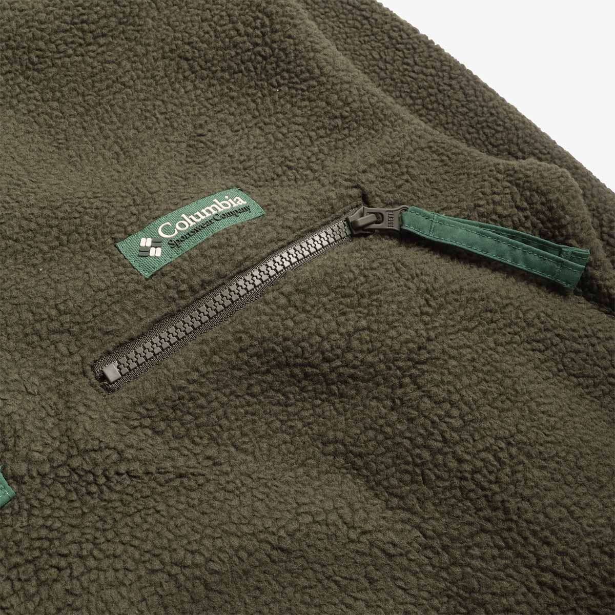 main Columbia Helvetia II Half Snap Fleece, Greenscape, Detail Shot 3