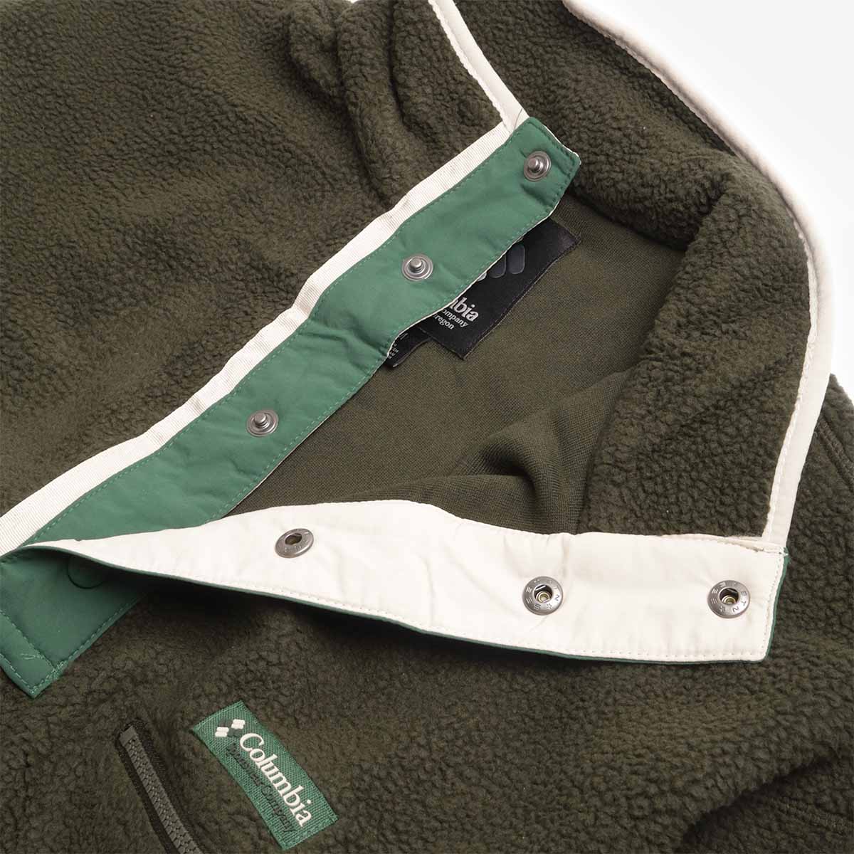main Columbia Helvetia II Half Snap Fleece, Greenscape, Detail Shot 4