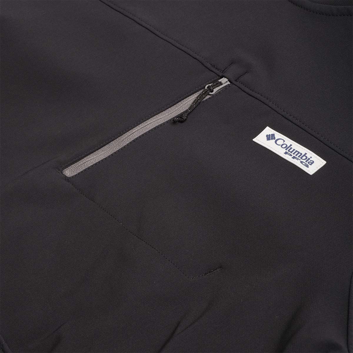 main Columbia PFG Hydroforce Hoodie, Black, Detail Shot 3