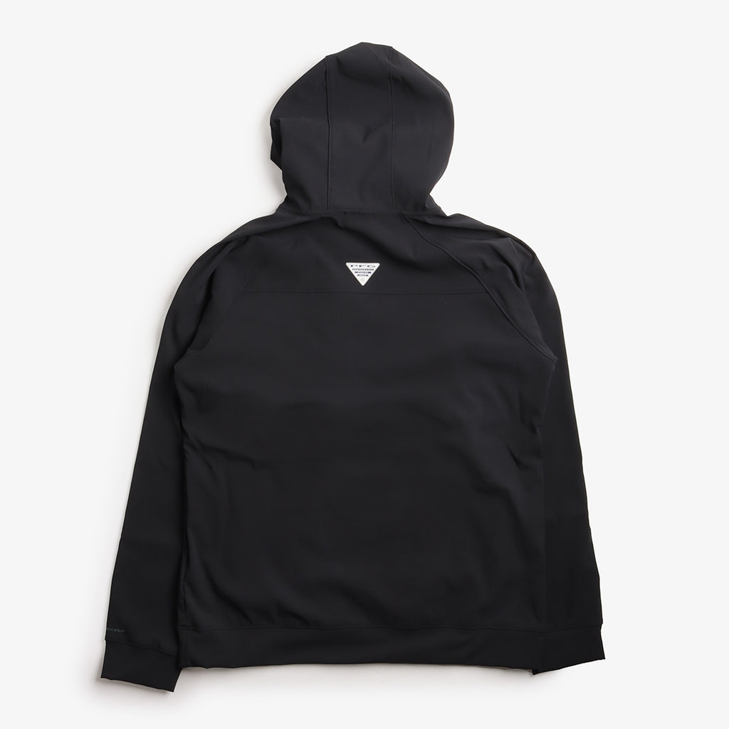 Columbia PFG Hydroforce Hoodie, Black, Detail Shot 6