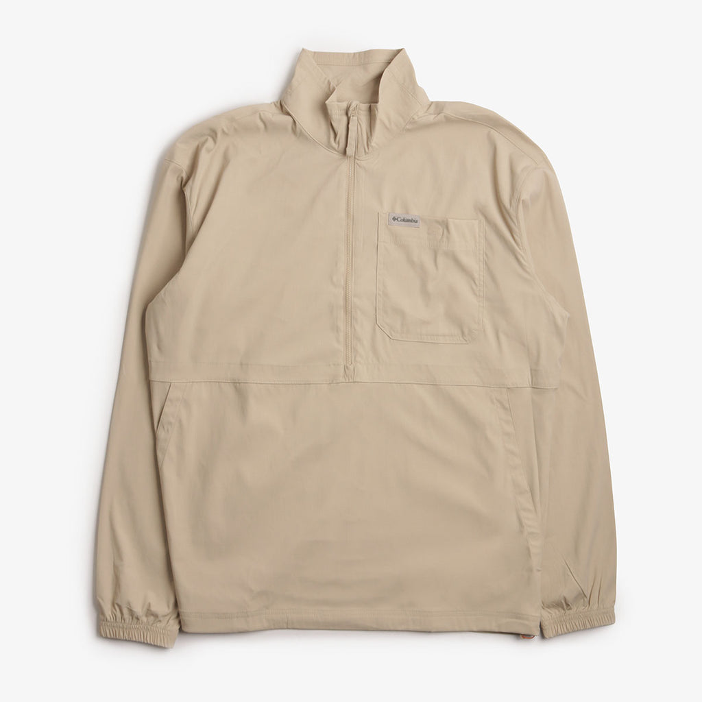 Columbia Landroamer Half Zip Overshirt, Ancient Fossil, Detail Shot 1