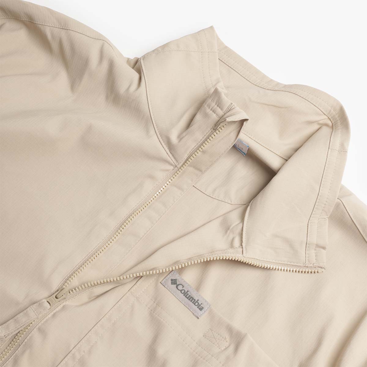 Columbia Landroamer Half Zip Overshirt, Ancient Fossil, Detail Shot 3