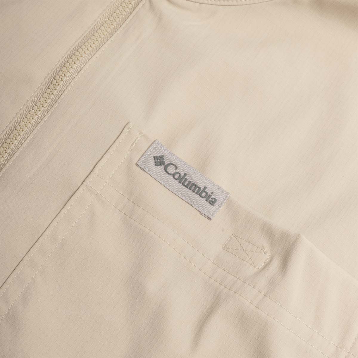 Columbia Landroamer Half Zip Overshirt, Ancient Fossil, Detail Shot 4