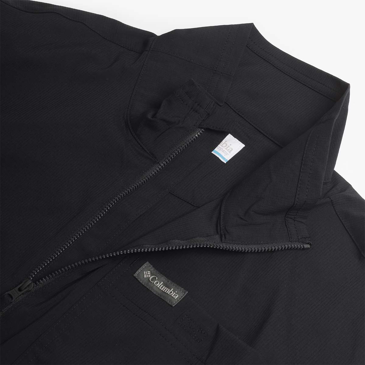 Columbia Landroamer Half Zip Overshirt, Black, Detail Shot 3