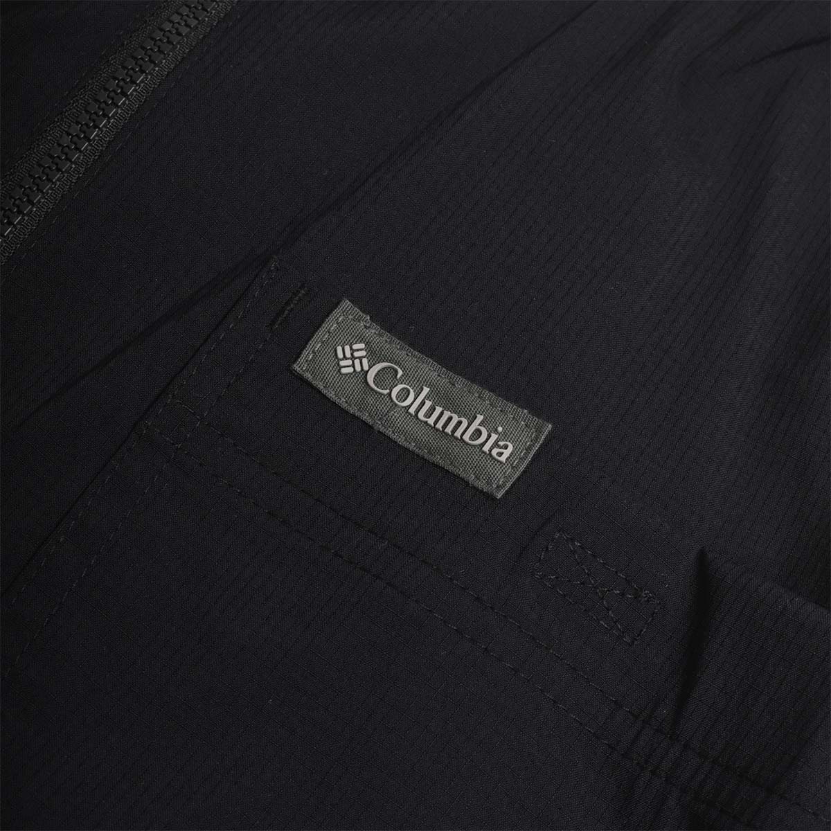 Columbia Landroamer Half Zip Overshirt, Black, Detail Shot 4