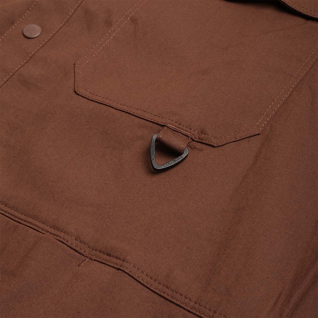 Columbia Landroamer Twill Long Sleeve Shirt, Tobacco, Detail Shot 3