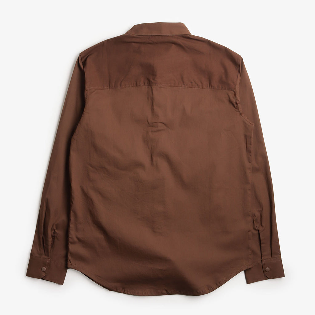 Columbia Landroamer Twill Long Sleeve Shirt, Tobacco, Detail Shot 4