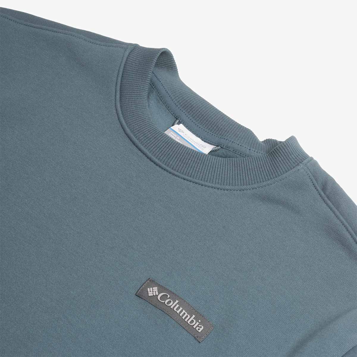 main Columbia Meridian Creek Crew Sweatshirt, Everblue, Detail Shot 3