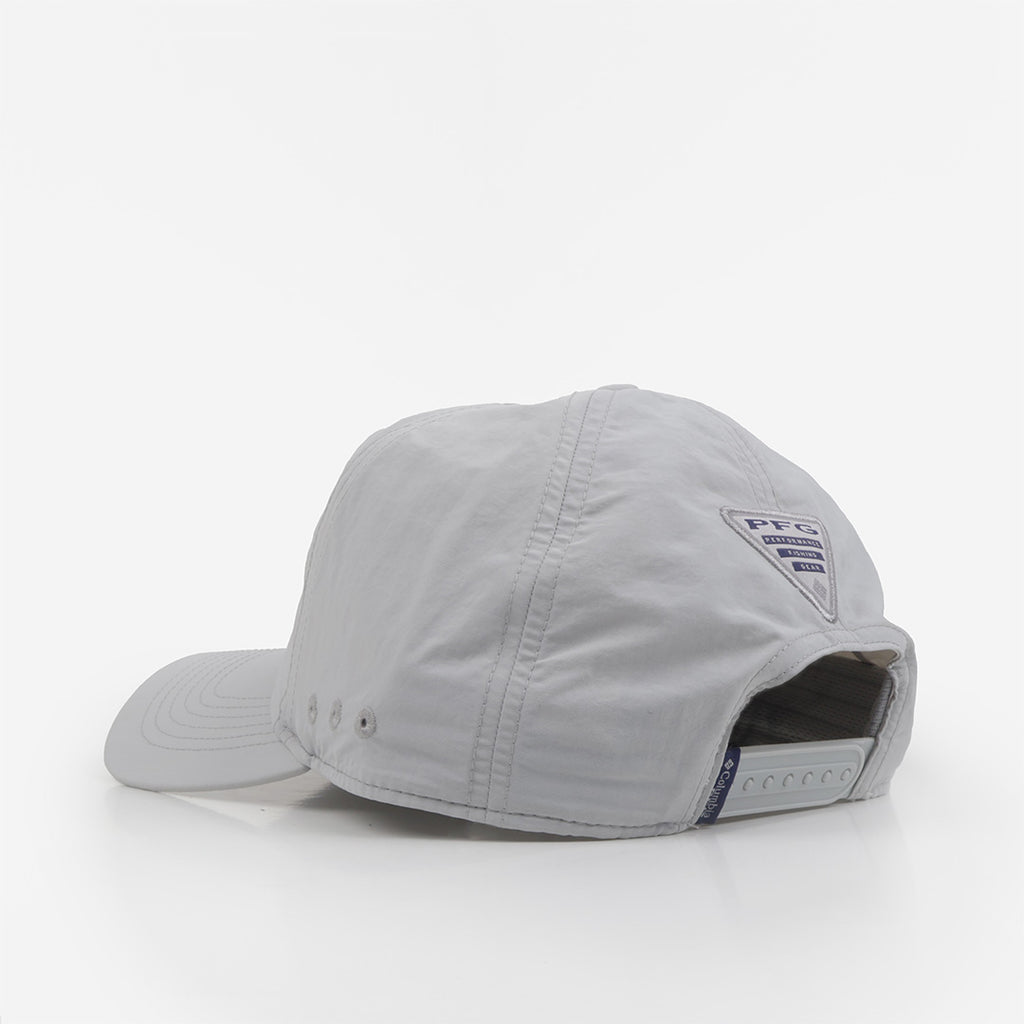 Columbia PFG Lost Waters Snap Back Cap, Cool Grey Duck Camo Patch, Detail Shot 3
