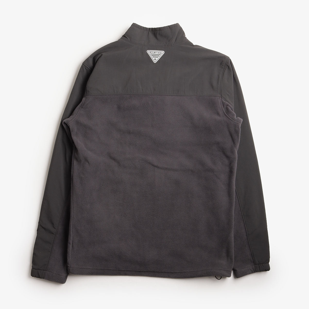 Columbia PFG Uncharted Full Zip Fleece Jacket, Shark, Detail Shot 2