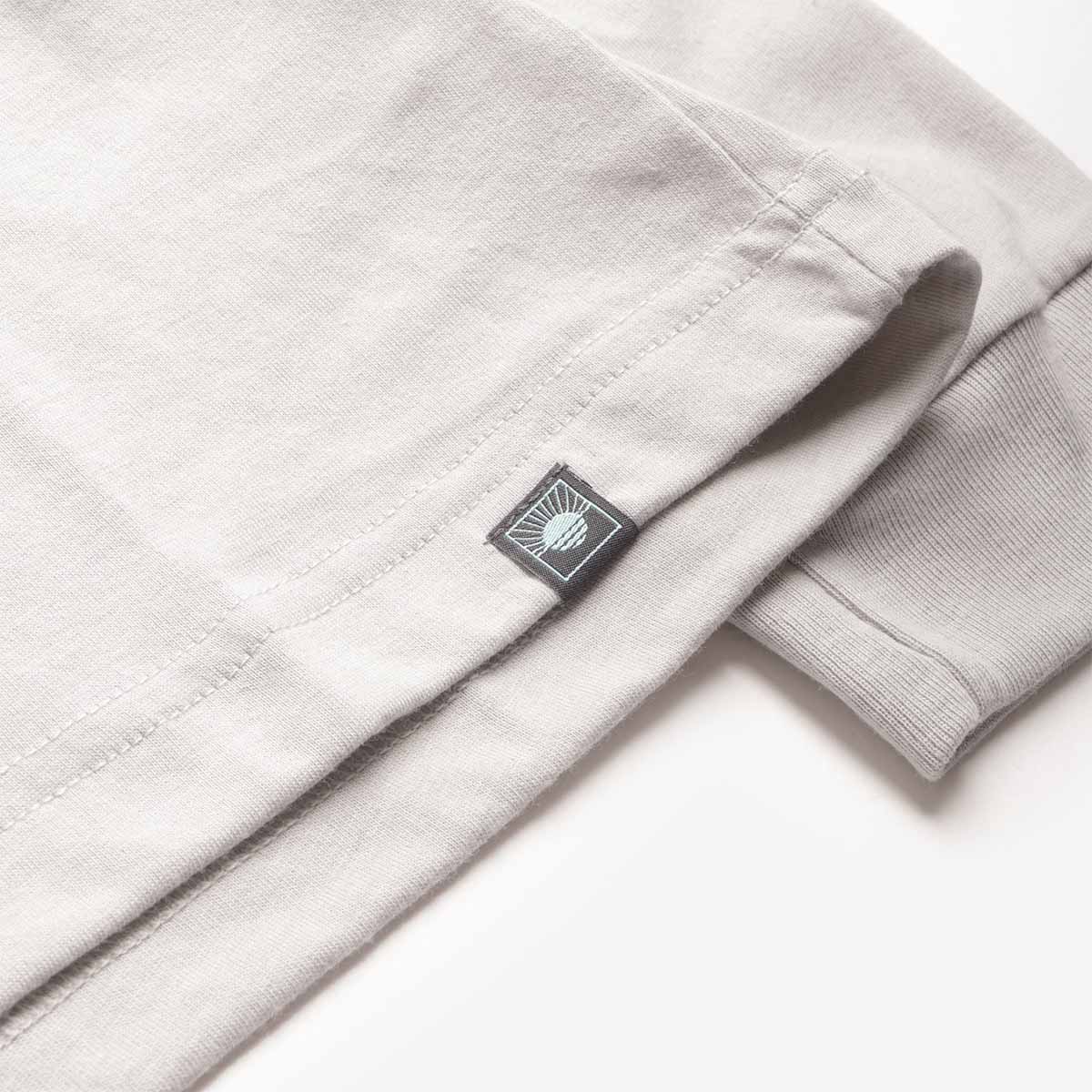 main Columbia PFG Uncharted Graphic Long Sleeve T-Shirt, Cool Grey Heather Redfish, Detail Shot 3