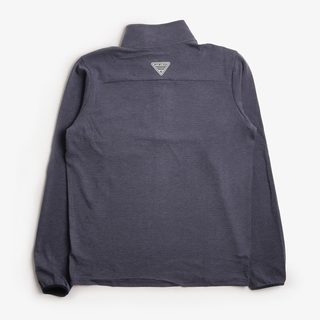 Columbia PFG Uncharted Half Snap Long Sleeve T-Shirt, Nocturnal, Detail Shot 2