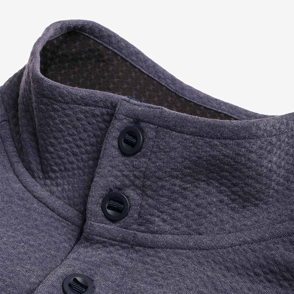 Columbia PFG Uncharted Half Snap Long Sleeve T-Shirt, Nocturnal, Detail Shot 3