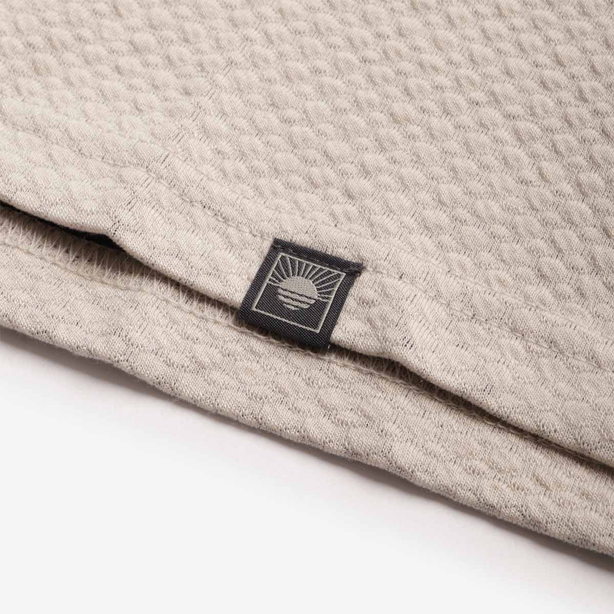 Columbia PFG Uncharted Half Snap Long Sleeve T-Shirt, Dark Stone, Detail Shot 4