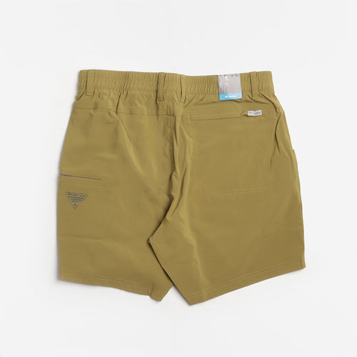 Columbia PFG Uncharted Shorts, Grove Green, Detail Shot 2