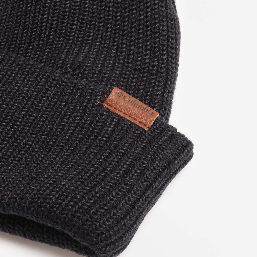 Columbia Portside Fisherman Beanie, Black, Detail Shot 2
