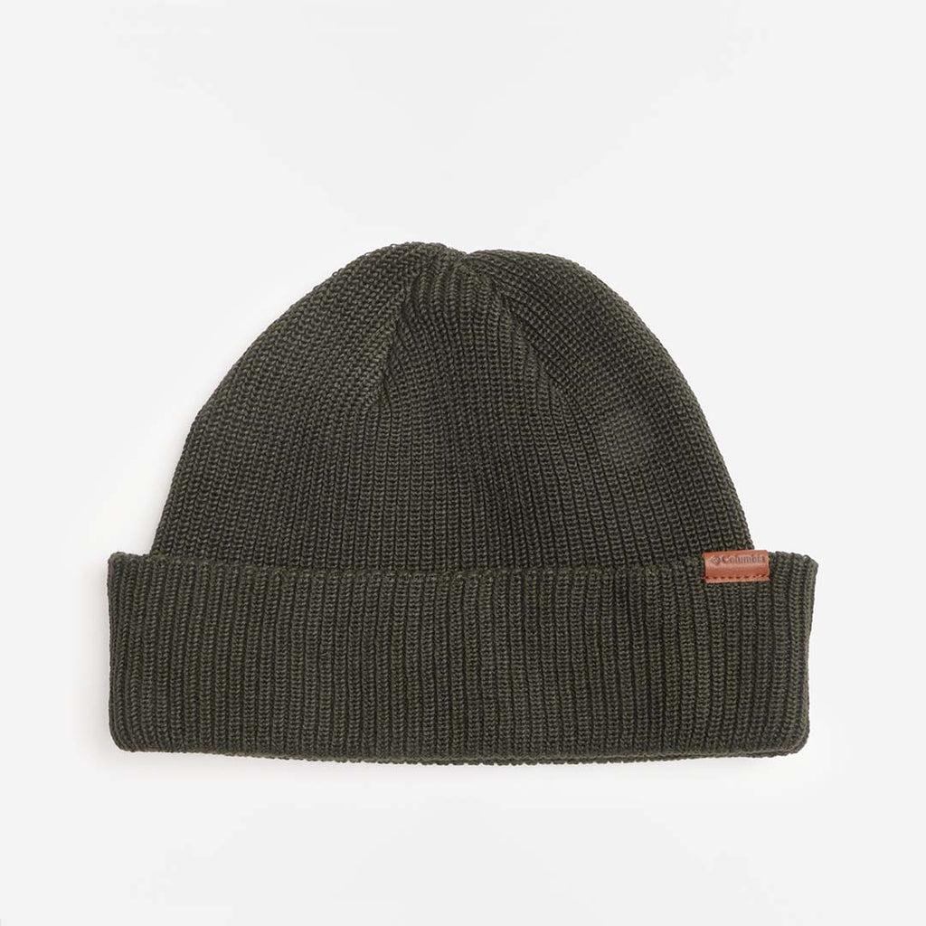 Columbia Portside Fisherman Beanie, Greenscape, Detail Shot 1