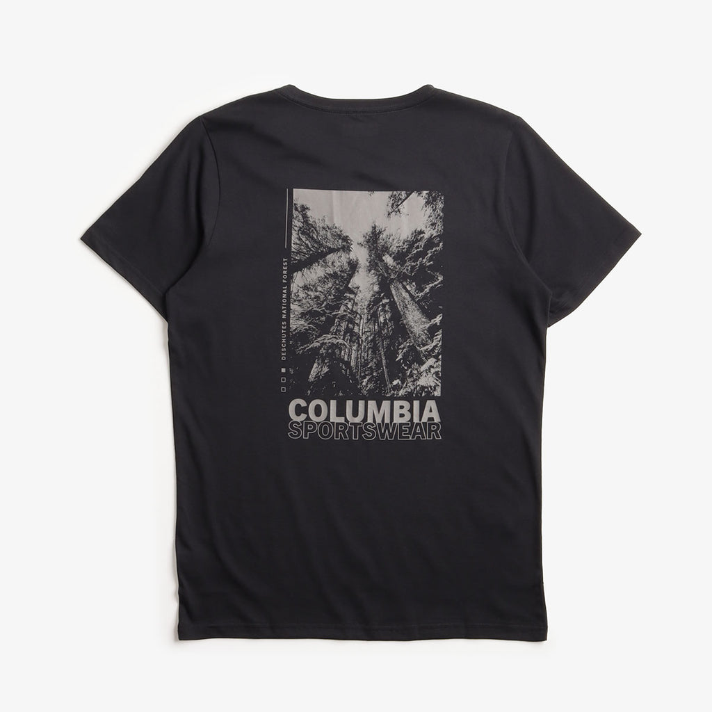 Columbia Rapid Ridge Back Graphic II T-Shirt, Black Amazing Heights, Detail Shot 1