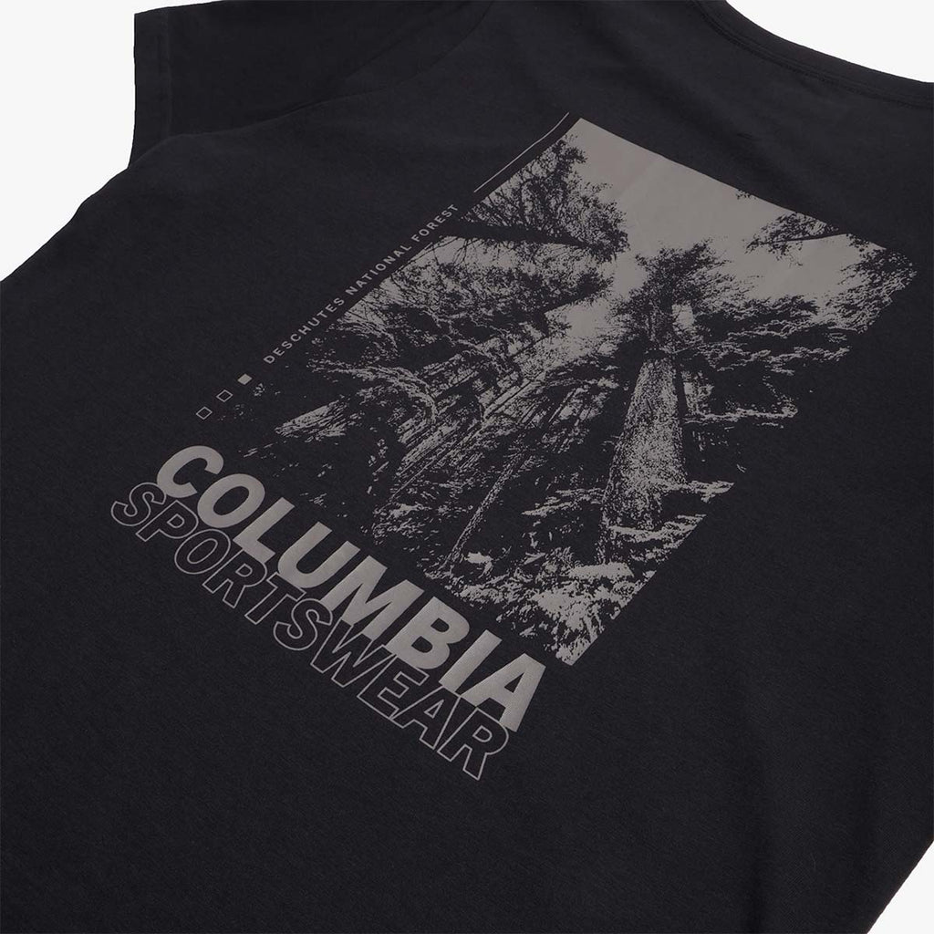 Columbia Rapid Ridge Back Graphic II T-Shirt, Black Amazing Heights, Detail Shot 4