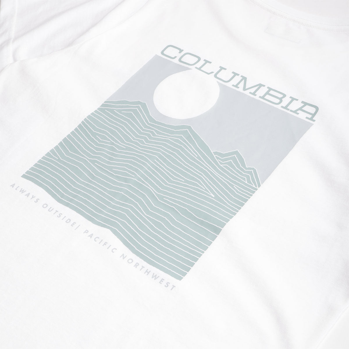 Columbia Rapid Ridge Back Graphic II T-Shirt, White Framed Landscape, Detail Shot 4