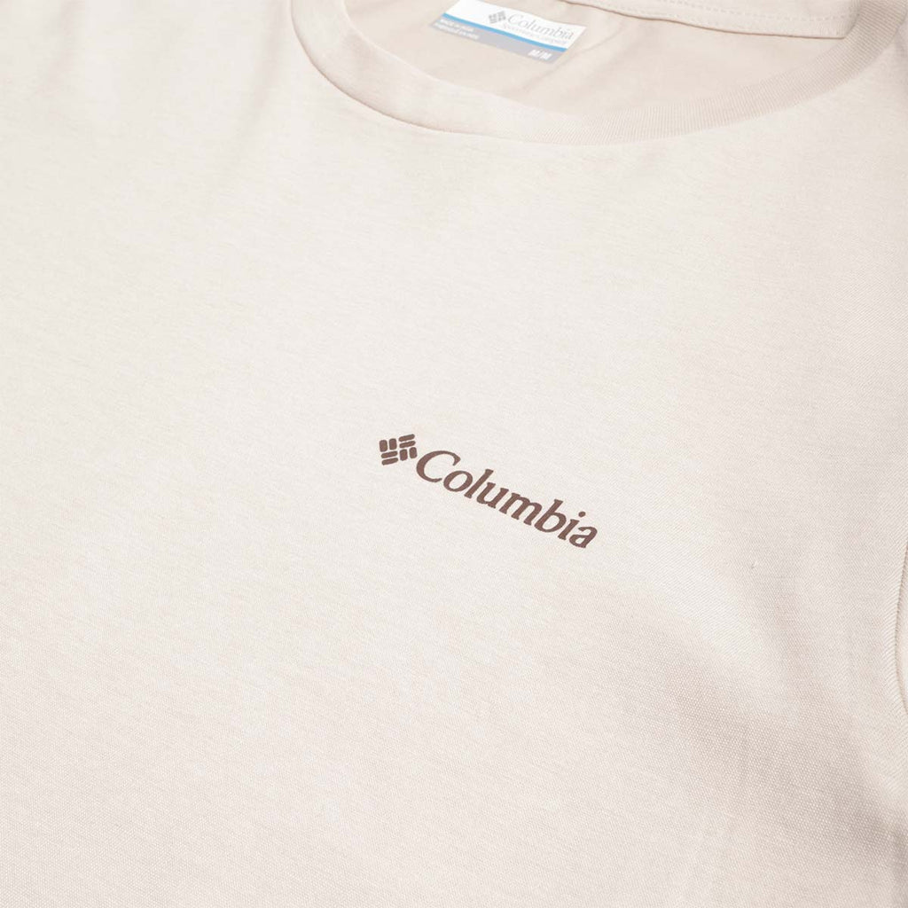 Columbia Rapid Ridge Back Graphic II T-Shirt, Dark Stone Framed Landscape, Detail Shot 3