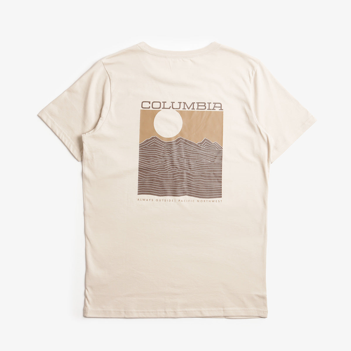 main Columbia Rapid Ridge Back Graphic II T-Shirt, Dark Stone Framed Landscape, Detail Shot 1