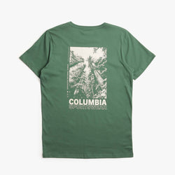 thumbnail Columbia Rapid Ridge Back Graphic II T-Shirt, Rain Forest Amazing Heights, Detail Shot 1
