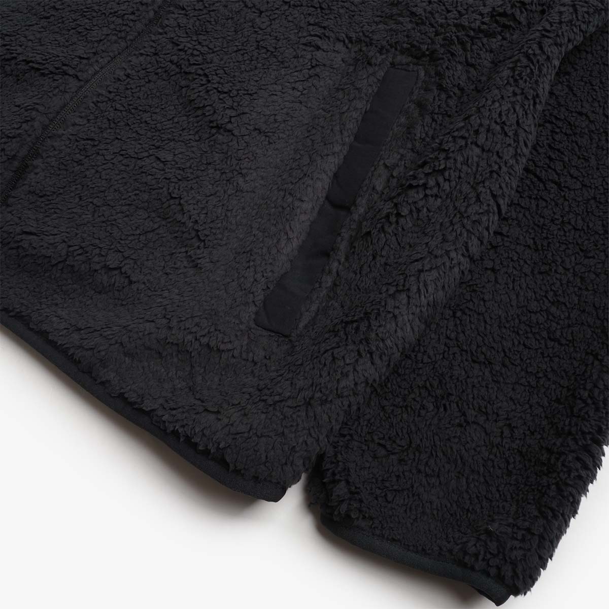 Columbia Rugged Ridge High Pile Full Zip Jacket, Black, Detail Shot 3