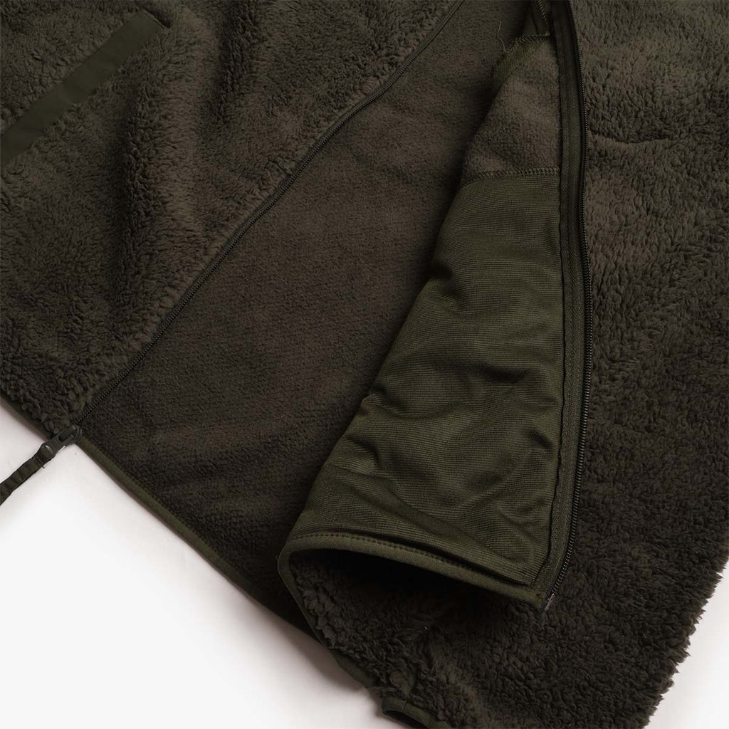 Columbia Rugged Ridge High Pile Full Zip Jacket, Greenscape, Detail Shot 3
