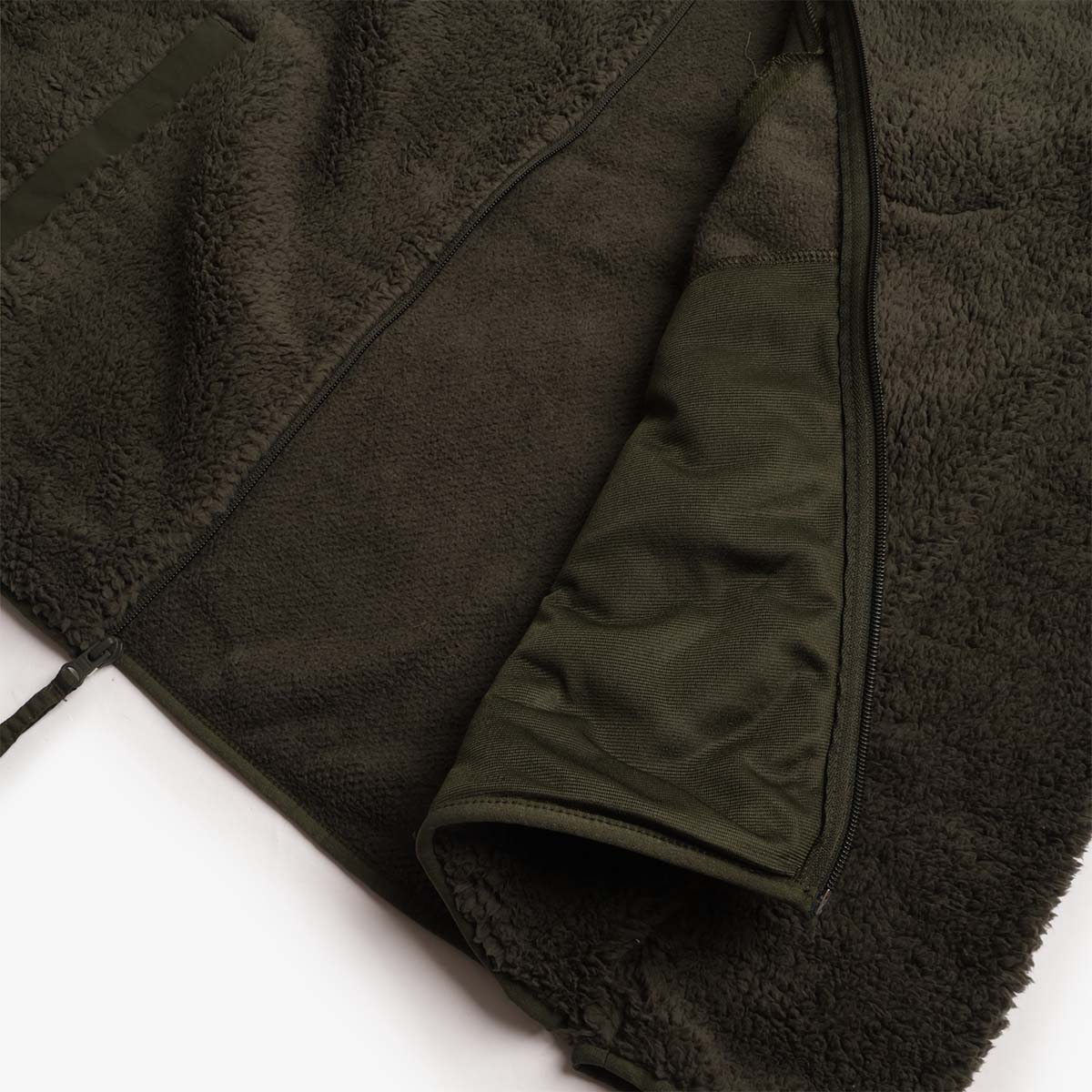 main Columbia Rugged Ridge High Pile Full Zip Jacket, Greenscape, Detail Shot 3